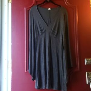 Venus gray bell sleeves dress (M)
